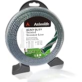 Anleolife .095" 3-Layer Twisted Weed Eater String, Heavy Duty, 393ft 1 lb | Universal-Fit .095 Replacement Trimmer Line for Rated Heads, Low-Noise Spiral Design, Grass Cleanup, Edging and Quick Refills