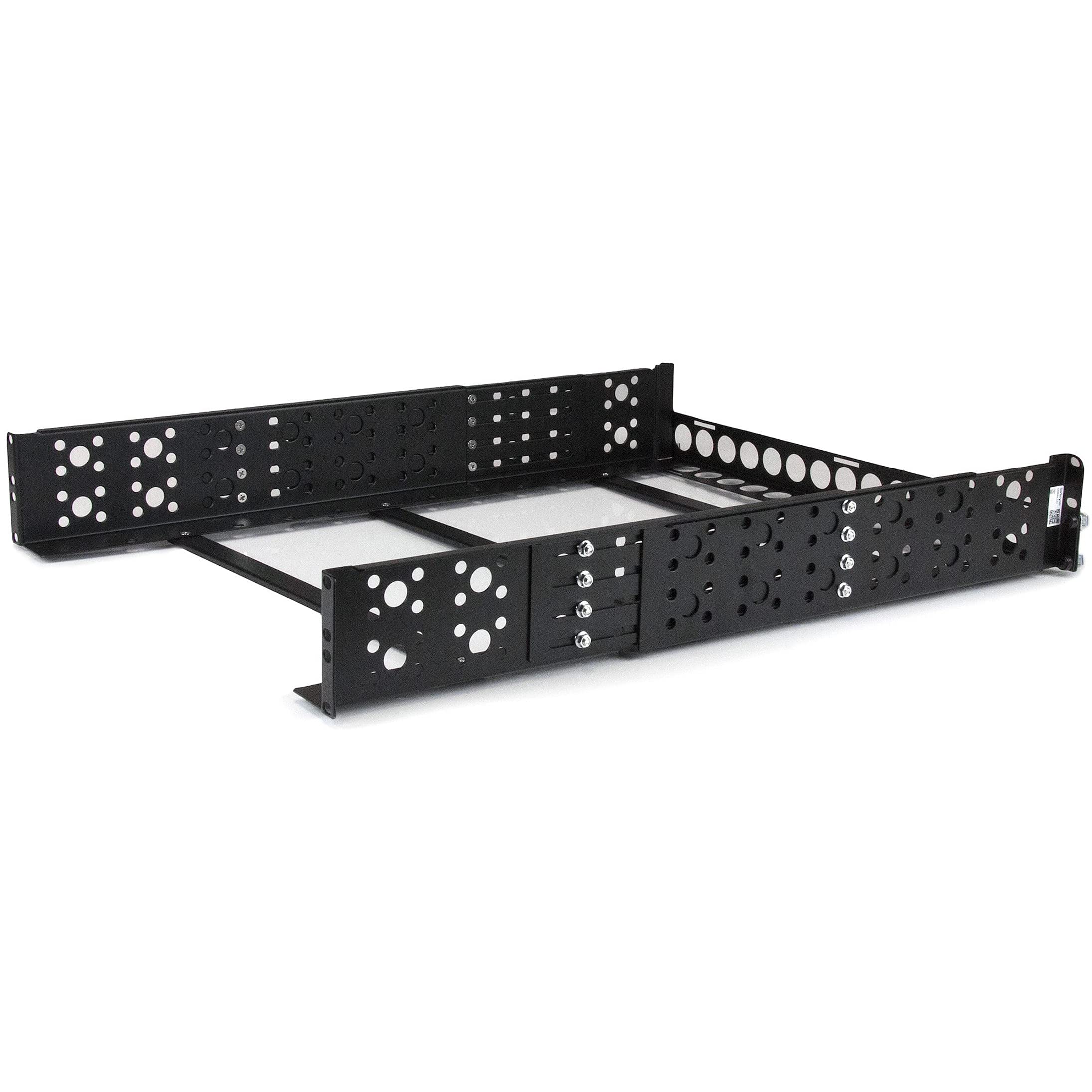 StarTech.com 2U Universal Rack Mount Rails - for 19in Server Rack Enclosure or Cabinet - Adjustable A/V Rack Rails (UNIRAILS2U)