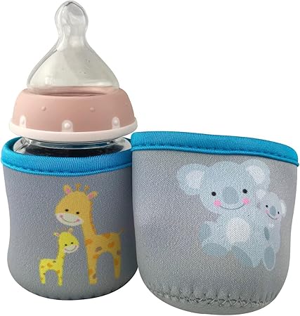 Heckbo Lot De 2 Protege Biberons Pour Bebe Motif Girafe Et Koala Amazon Fr Bebes Puericulture