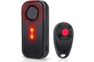 USUPERINK Car Alarm System, 113dB Fake Car Alarm, Motion Alarms for Cars Vehicle Security Alert Automotive Vibration Warning Interior Safety Red LED Light IP66 Waterproof