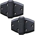 D&D TECHNOLOGIES TCA3S3 Series 3 TRU SELF Closing Safety GATE Hinge, 1 Pair, Black