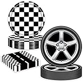 60 Pcs Racing Car Paper Plates and Napkins Race Car Birthday Party Plates Supplies Disposable Dinner Dessert Tableware Decorations for Boys Birthday Race Themed Kids Truck Party Serve 20 Guests