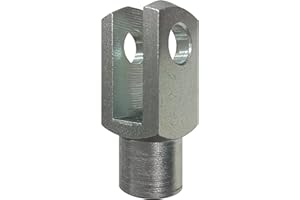 Bansbach Easylift 563 A5 M8 Stainless Steel Clevis Endfitting, Stainless Steel, Right Hand Thread