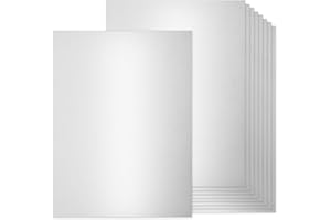 MIXTEACH 36 Sheets Silver Shimmer Cardstock, 8.5" x 11" Metallic Cardstock Paper, 250gsm/92lb Cover, Double Sided Silver Pearlescent Paper Card Stock for Invitations, Card Making, DIY Crafts