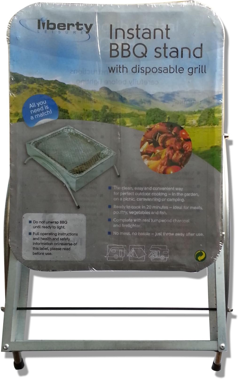 Liberty Leisure Instant BBQ Stand with Disposable Grill