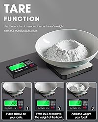 Mik-Nana 22lb Wireless Food Scale with Remote