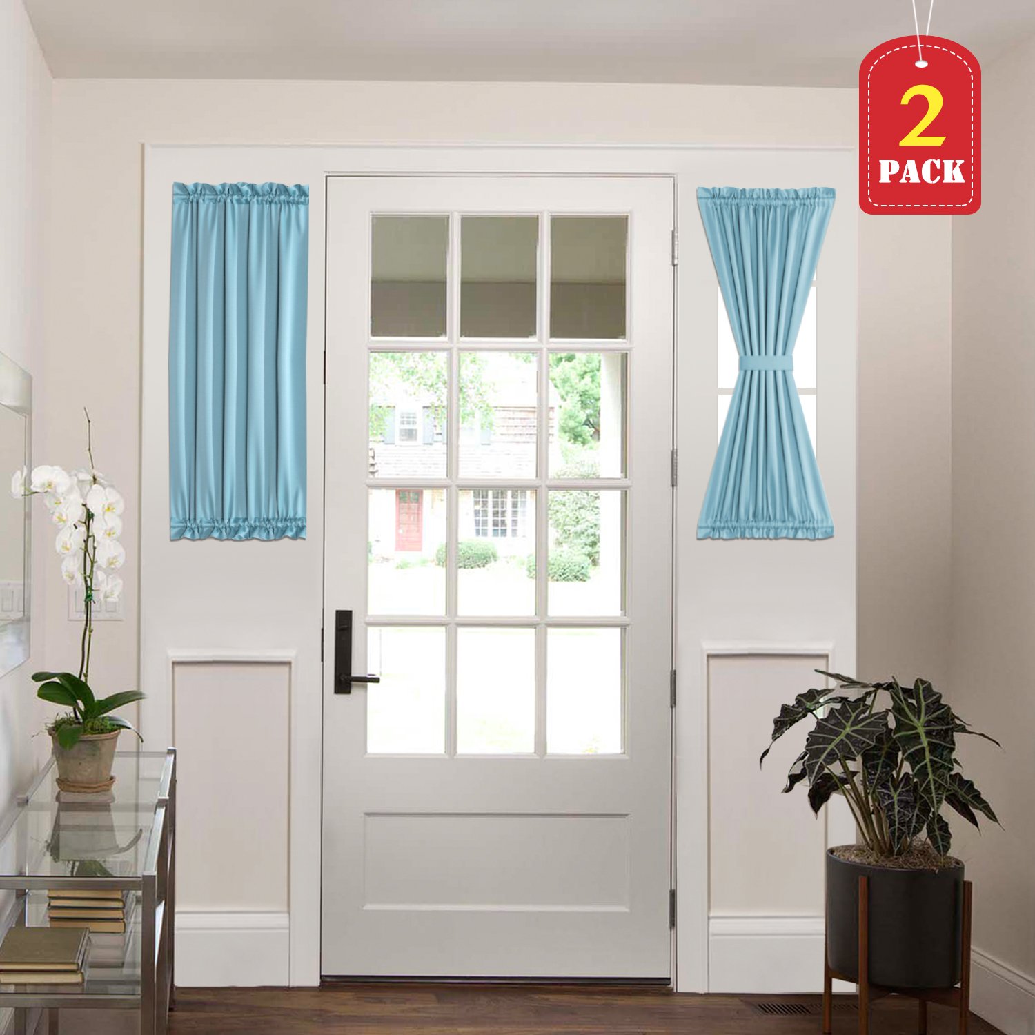 One Panel Thermal Insulated Sidelight Curtain Panel 25w By 40l