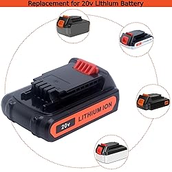 Tulepowceeng 2 Pack 20V 4.0Ah Lithium Replacement