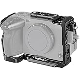 NEEWER Cage Camera Cage with HDMI Cable Clamp, NATO Rail, 3/8 Inch ARRI Positioning Holes, 1/4 Inch Thread Compatible with So