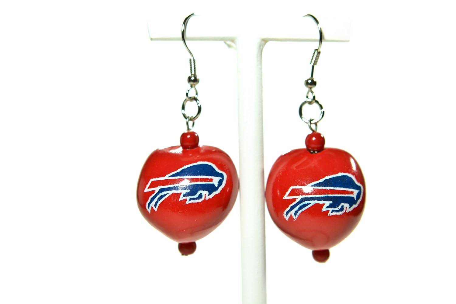 NFL Buffalo Bills Go Nuts Kukui Nut Earrings