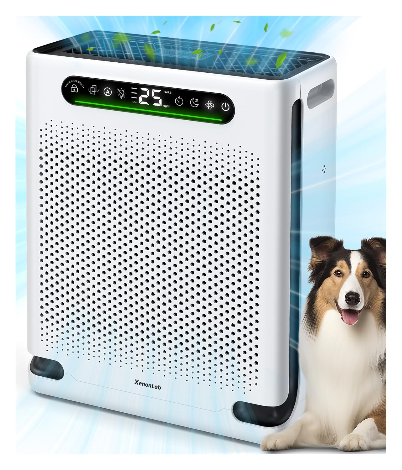 Photo 1 of Air Purifiers for Home Large Room Up to 2600 Ft², HEPA Air Purifier with Washable Filter & Air Quality Display, Powerful Turbo Mode Air Cleaner for Pet Hair Odors Smoke Dust