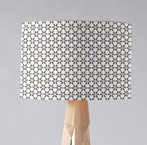 white geometric lampshade