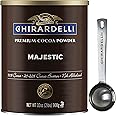 Ghirardelli Majestic Premium Cocoa Powder, 32 Ounce Can with Ghirardelli Stamped Barista Spoon