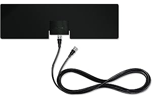 Mohu Leaf Metro TV Antenna, Indoor, Portable, 25 Mile Range, Original Paper-thin, Reversible, Paintable, 4K-Ready HDTV, 10 Foot Detachable Cable, Premium Materials for Performance, USA Made, MH-110543