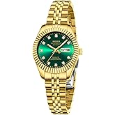 NIBOSI Watches for Women Analog Quartz Stainless Steel Dial with Day Date Luminous Waterproof Dainty Classic Luxury Diamond Elegant Dress Women's Watch for Small Wrists