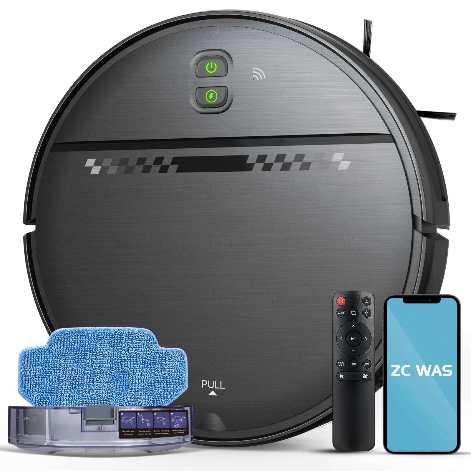 Photo 1 of ZC WAS Robot Vacuum and Mop Combo, 2-in-1 Robot Vacuum Cleaner
