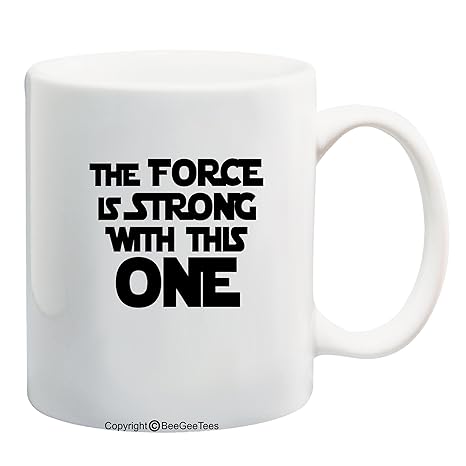 Amazon.com: The Force es Fuerte En Este una taza de café o ...