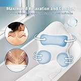 Poemland Luxury Bath Pillow Mat & Cushion - Full Body Spa Relaxation White view 4