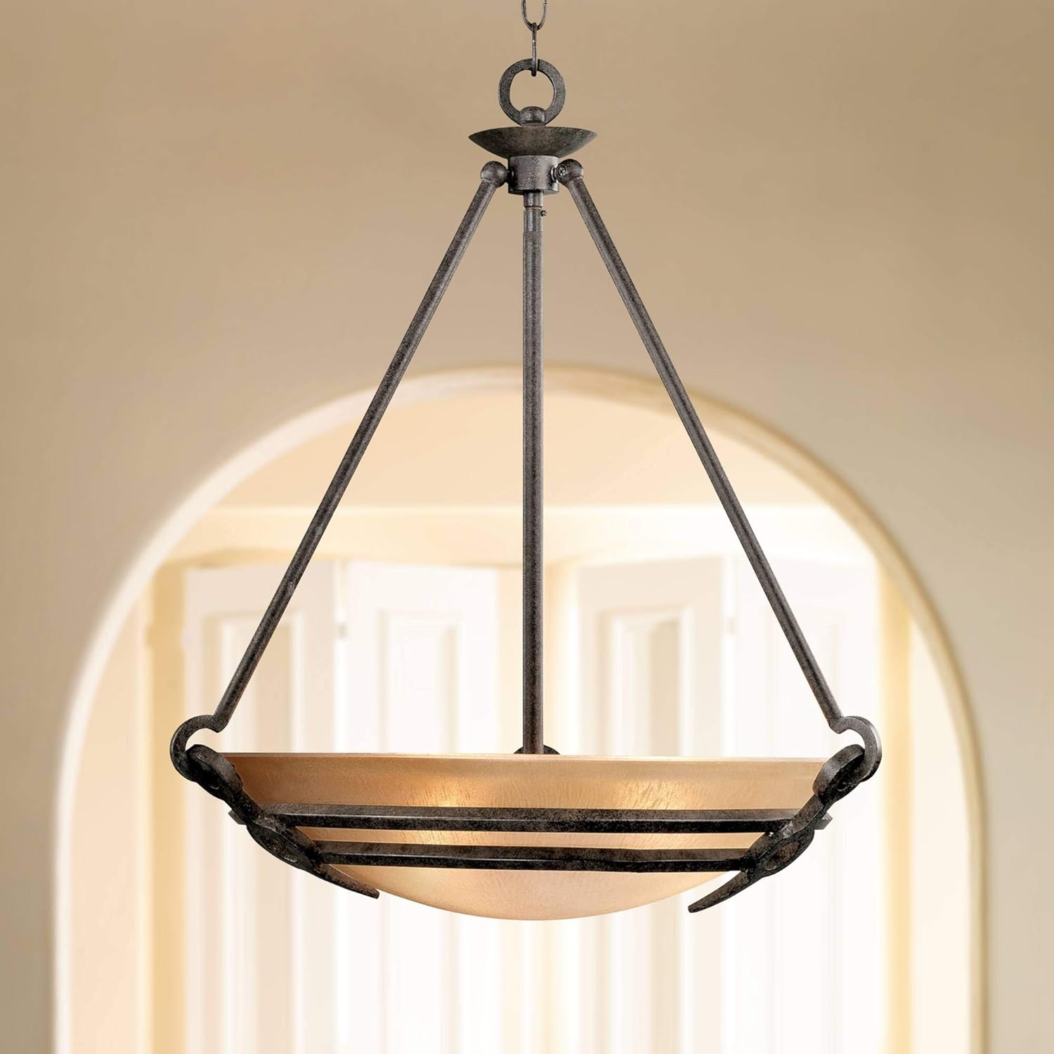 mission chandelier dining room