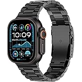 Wolait Ultra 3/2 Watch Band Compatible Apple Watch Ultra Band 49mm & Series 11/10 46mm,Genuine Titanium iWatch Bands with Button Clasp for Men