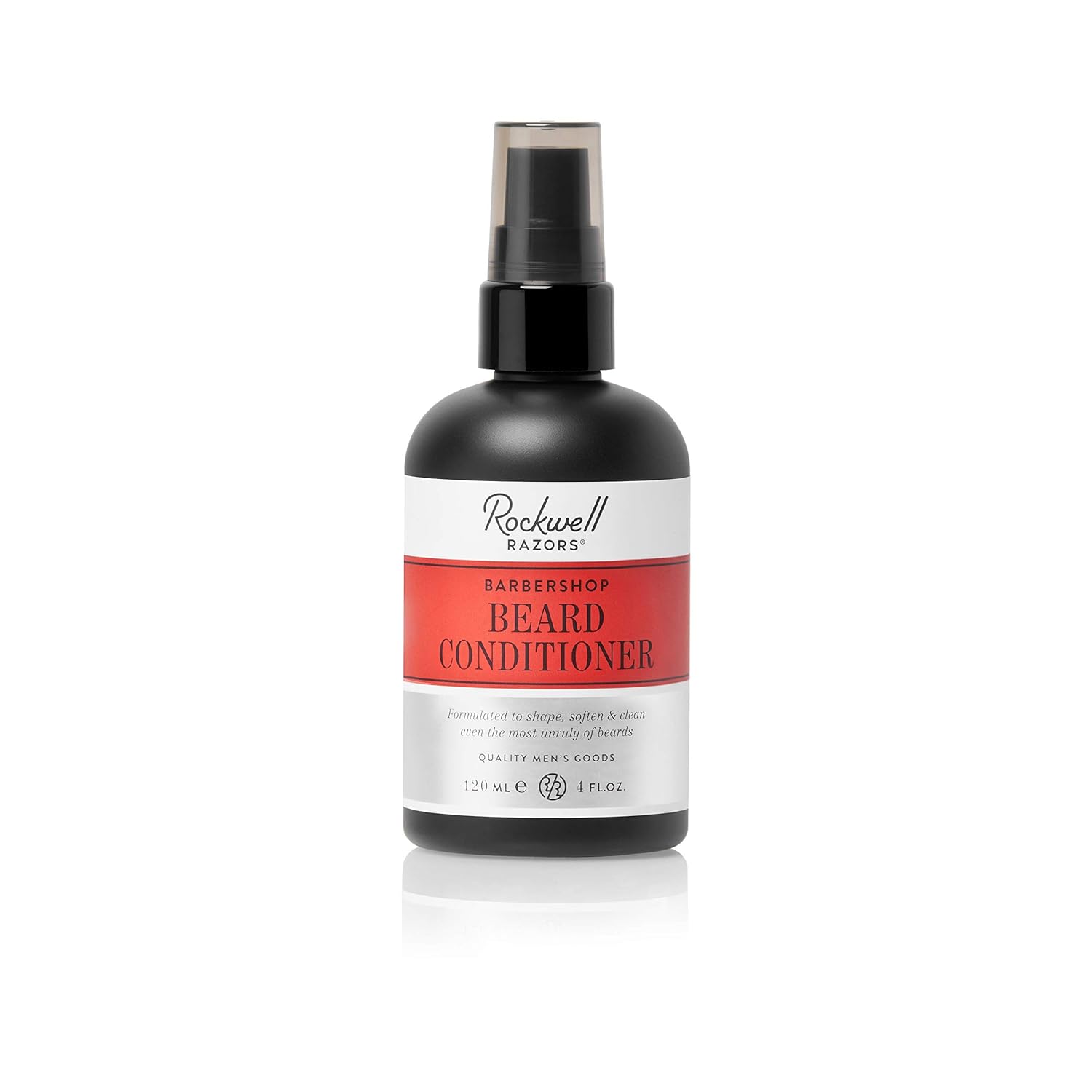 Rockwell Beard Conditioner - Barbershop Scent - Leave-In Beard Balm Lotion to Soften Beards and Reduce Itch, with Natural Jojoba Oil and Argan Oil - 4oz
