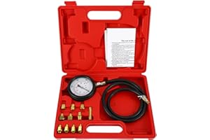 8milelake Engine Oil Pressure Tester Gauge Diagnostic Test Kit 500PSI w/Case