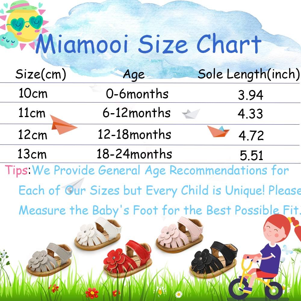  | Miamooi Infant Baby Girls Boys Sandals Summer Bowknot Crib Shoes Toddler Pu Leather Flower Soft Rubber Sole Dress Flats First Walker Shoes | Sandals