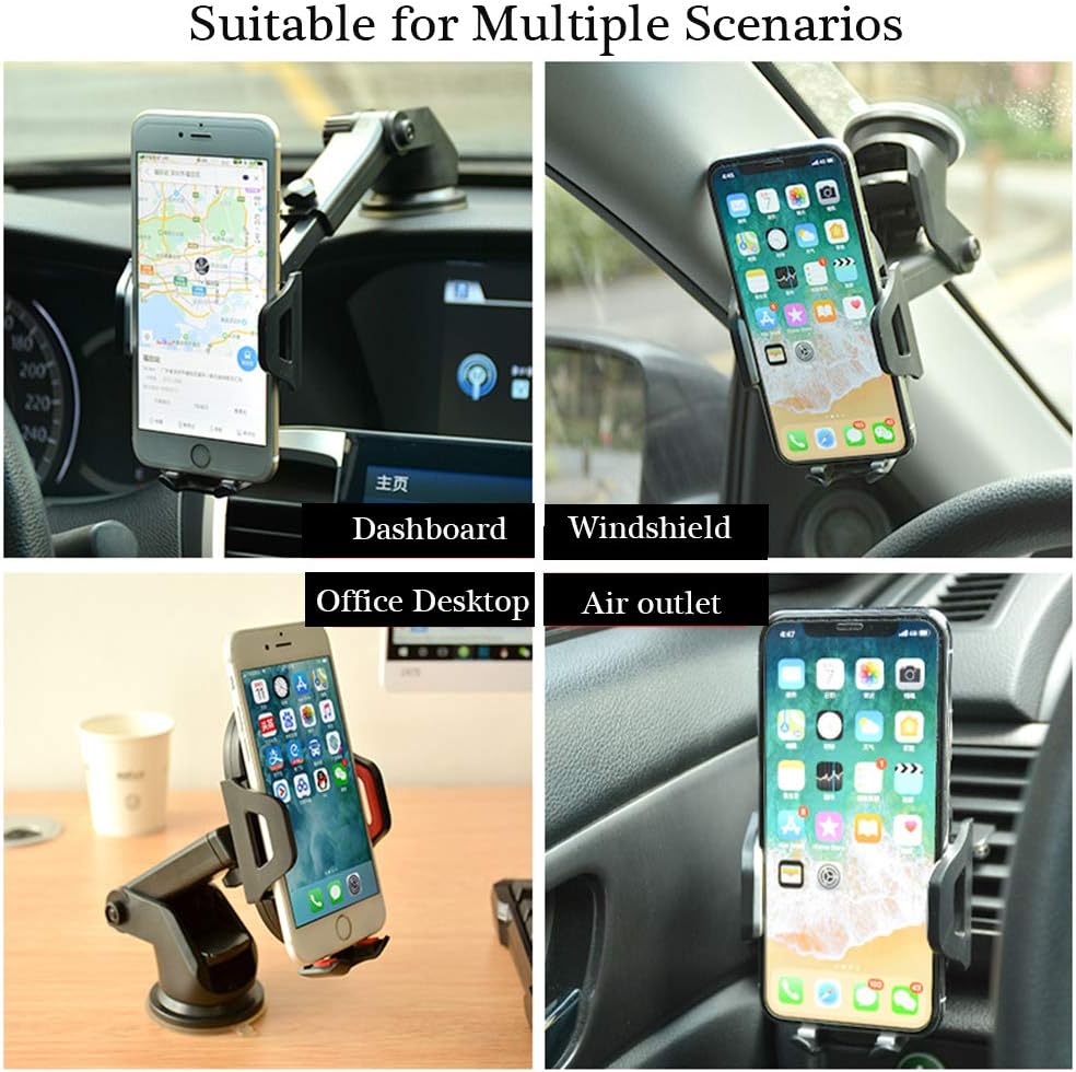 LEYMING Car Phone Holder, 3 in 1 Car Phone Mount - Image 3