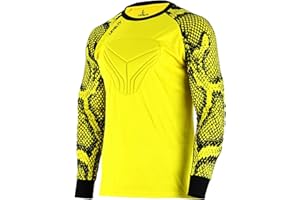 Levelty Soccer Goalkeeper Jersey Adult/Youth Elbow Padded Long Sleeve Goalie Shirt Men Women Kids Goalkeeper Jersey