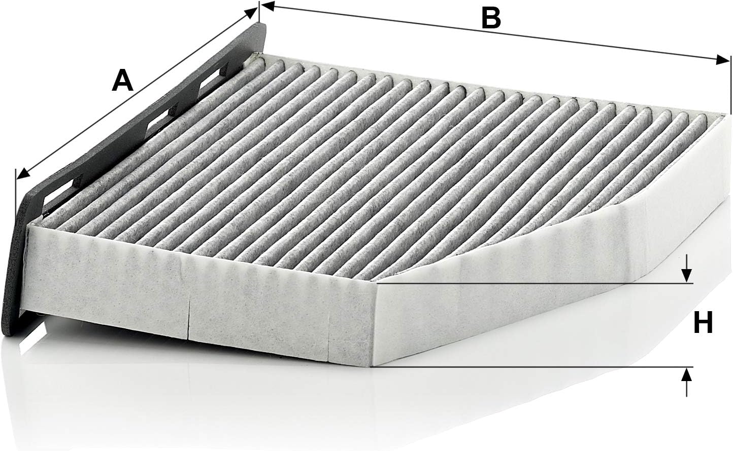 MANN-FILTER CUK 2939 Cabin Air Filter - Pollen Filter with Activated Carbon - for Cars + Transporters, White, 28.8 x 21.5 x 3.4 cm - Image 3