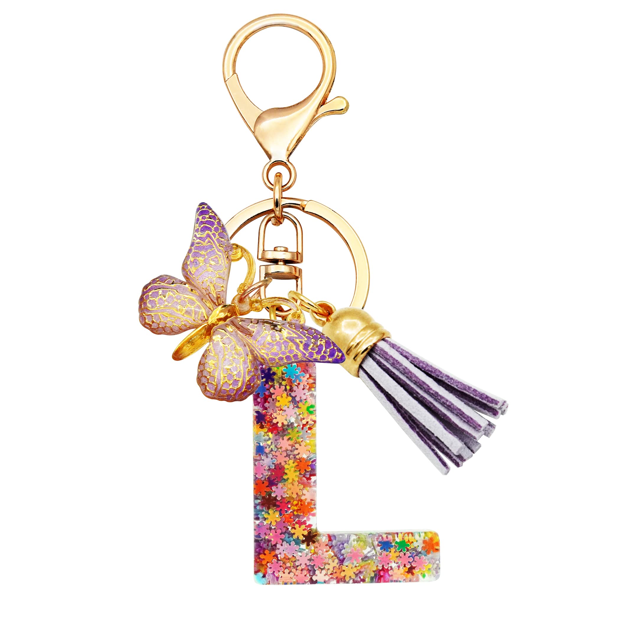 Ttyy TTYY Initial Letter Keychain for Women Gift for Young Teenage Girl ...