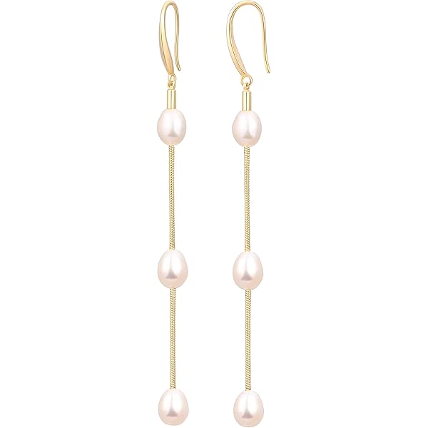 2028 Women's 14K Gold-tone Double Imitation Pearl Drop Heart Earring