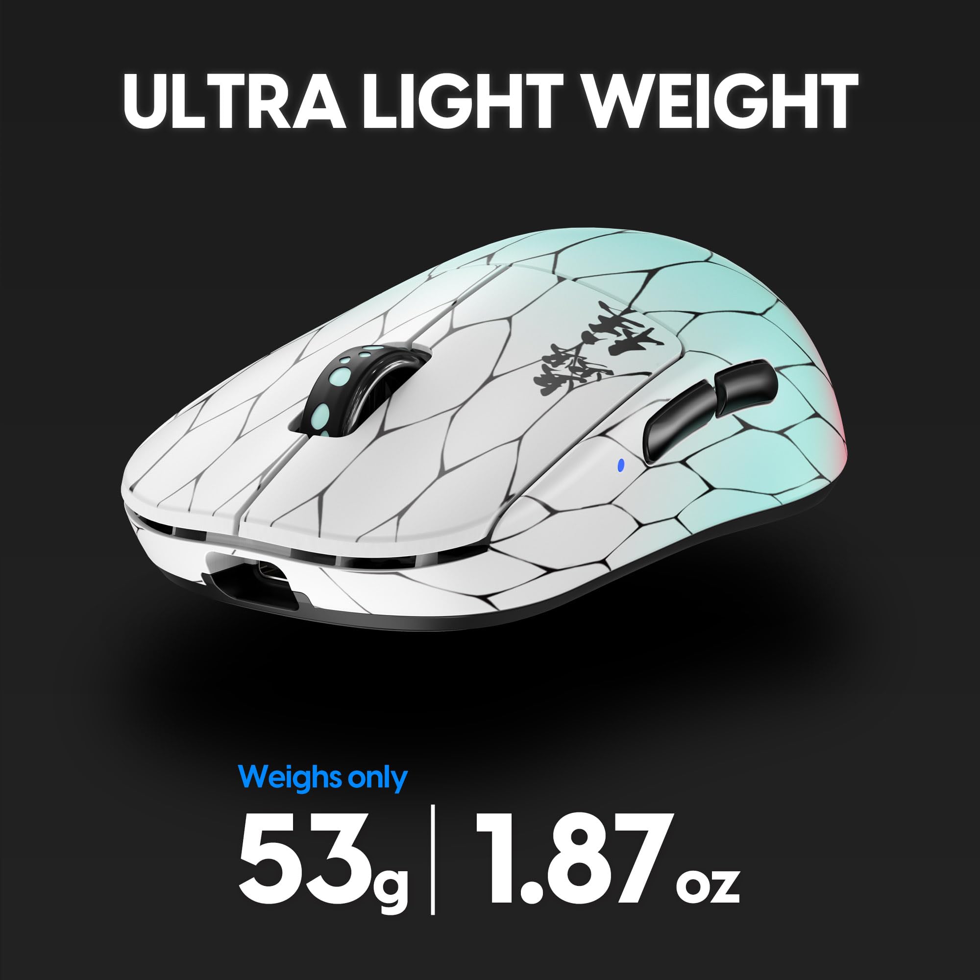 Pulsar Gaming Gears [Pulsar x Demon Slayer X2H Mini Wireless Gaming Mouse, Ultra Lightweight Collectible Mouse, Symmetrical PC Mac Computer Mice, Optical Switch, 26000 DPI (Superglide Included)