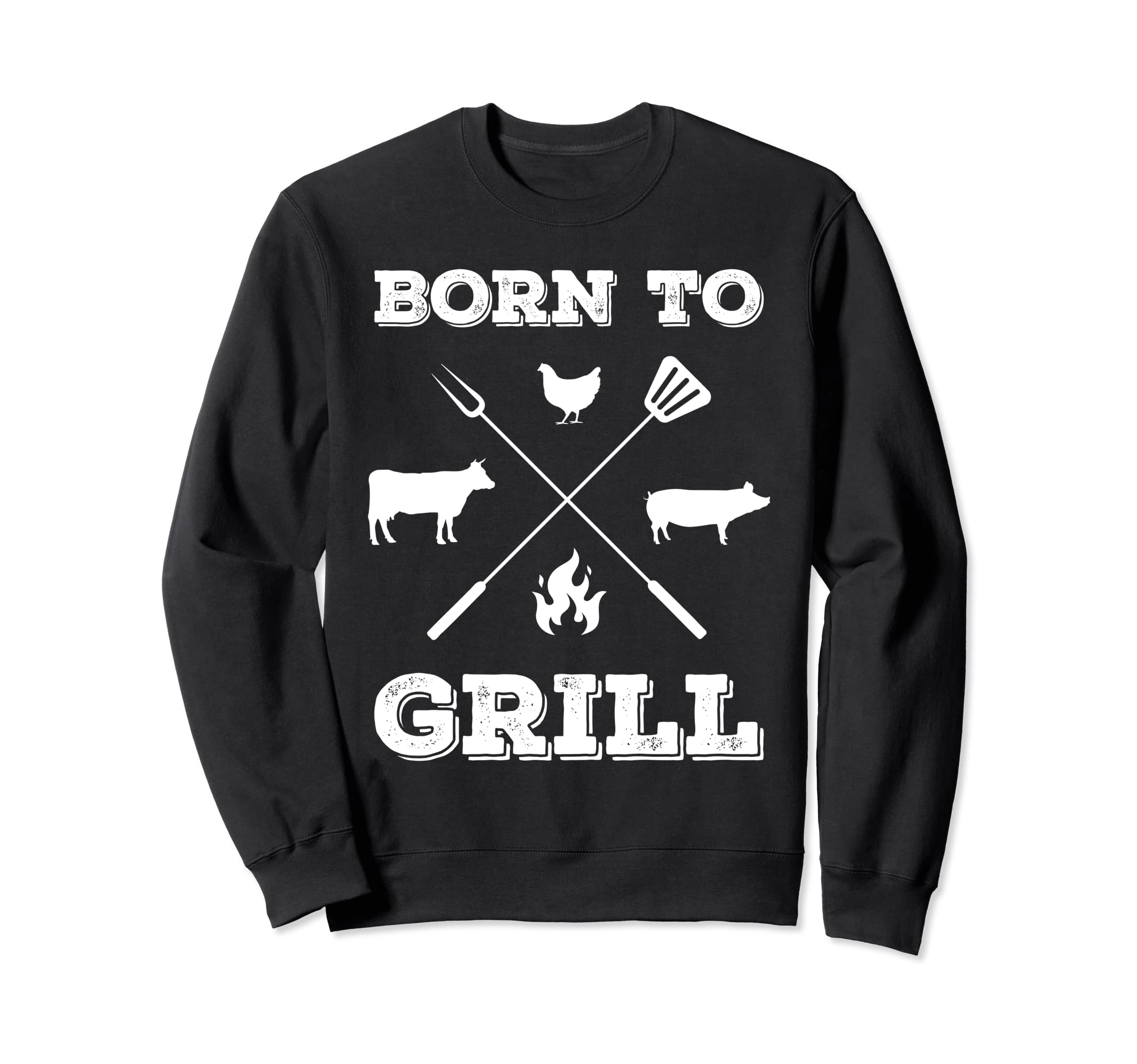 Born to Grill Barbecue Pitmaster Grill Summer Outdoor BBQ Sweatshirt
