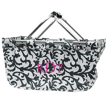 AJUSEN Insulated Folding Cooler Picnic Basket Bag Picnic Backpack (Black)