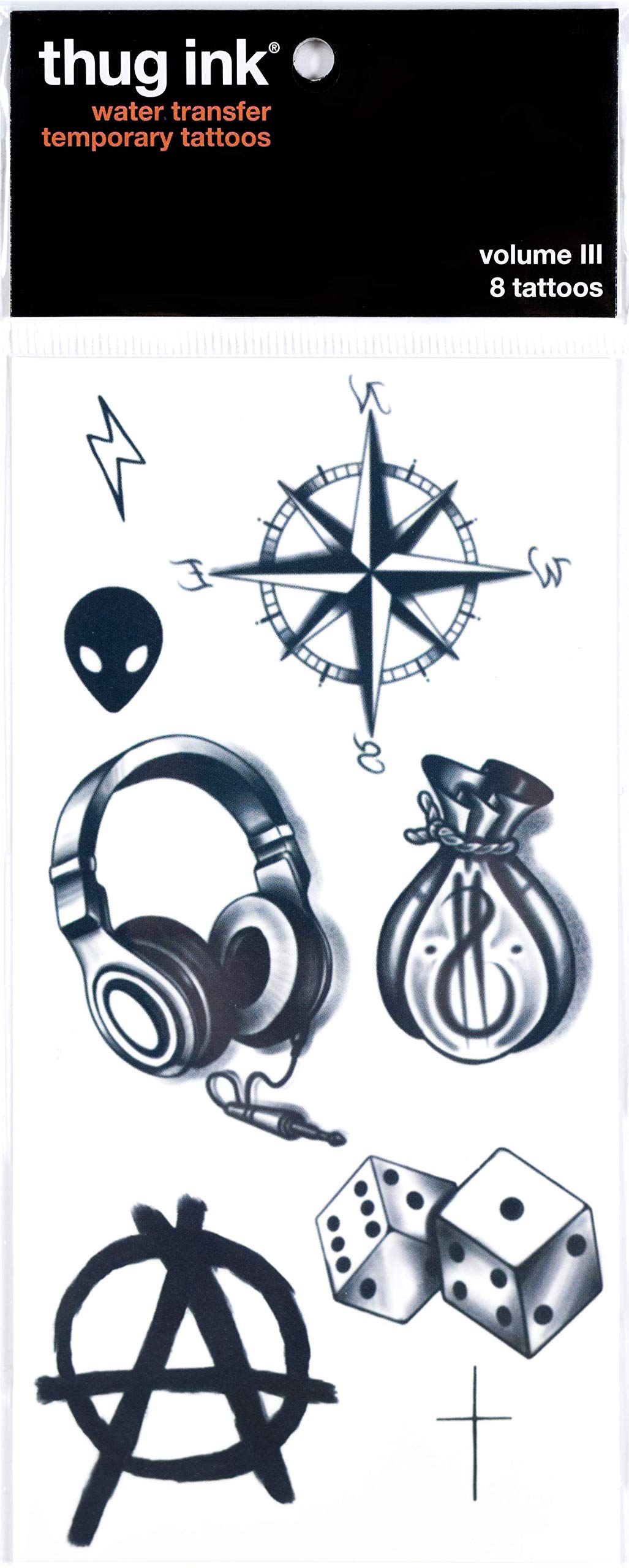 Thug Ink Temporary Tattoos Volume III 8 Temporary Tattoos Face Thug Ink Temporary Tattoos Volume III 8 Temporary Tattoos Face
