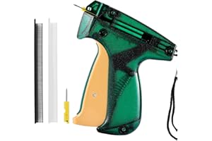 BS ONE Stitch Quick Clothing Fixer, Fine Stitch Tag Gun for Clothing Mini Stitch Gun for Clothes Sewing Quilting Hemming Quick Stitch Tag Gun with 1 Needle, 1500 Black & 1500 White 4.4mm Fasteners