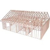 Pitsco Education True 1:16 Scale House Framing Kit | Balsa Wood Model Home | Educational Architectural Framing Kit for Blueprint Reading, Construction &amp; STEM Learning | Ages 14+