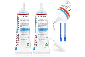 POOLIIFEO Fabric Glue Permanent Washable for Patches Drying Waterproof Fabric Adhesive Glue for All Fabric, Clothes, Cotton, Flannel, Denim, Linen, Leather, Polyester, Doll Repair (2pc)