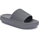 Joomra Pillow Slippers for Women and Men Non Slip Quick Drying Shower Slides Bathroom Sandals | Ultra Cushion | Thick Sole