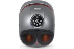 CINCOM Foot Massager with Heat & Air Compression for Foot Deep Shiatsu Kneading Massage with 3 Intensities 2 Modes Auto-Off Timer for Relax