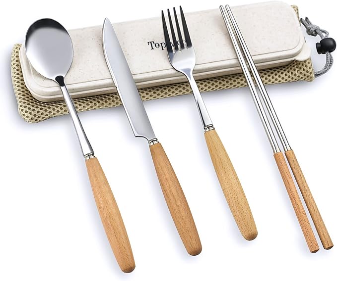 Portable Flatware Set, Travel Camping Cutlery Set, Knife