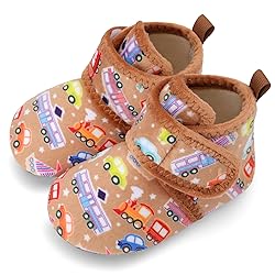 Scurtain Unisex Toddler Kids Slippers Socks Fleece