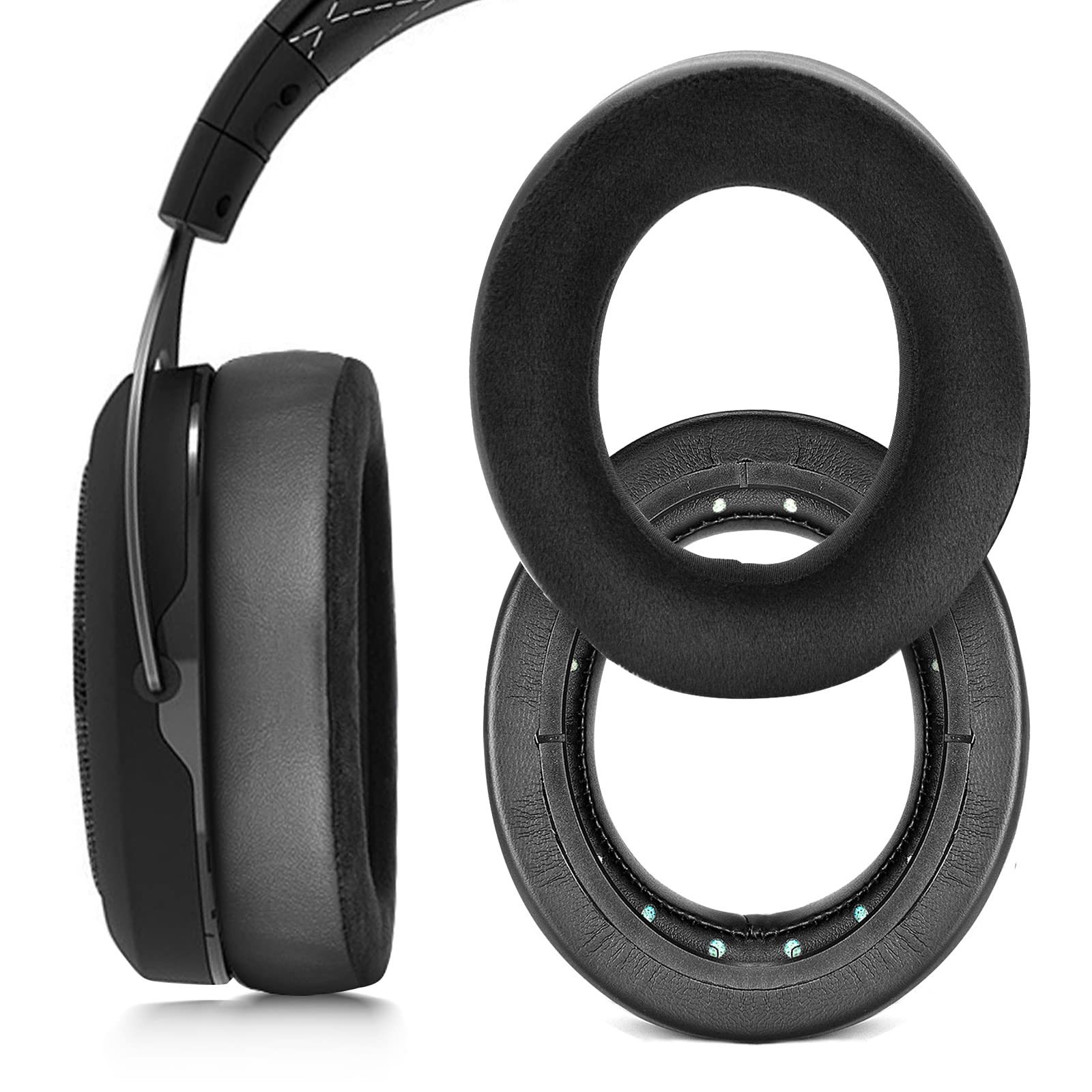HS35 HS40 HS50 HS60 HS70 PRO Headphones Replacement Ear Pads-HS50 Replacement Earpads Cushion for Corsair HS35 HS40 HS50 HS60 HS70 PRO (Flannel +PU)