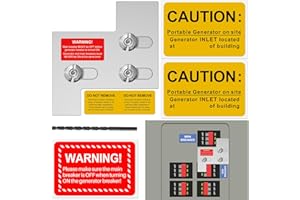 INZIZIK Generator Interlock Kit for General Electric GE 150 or 200 Amp Panels. 1 1/4 Inch Spacing Between Main and Branch Breakers, Generator Electrical Interlock Kit