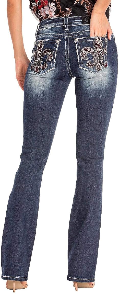 Miss Me Womens Embellished Angel Wings 