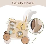 ROBOTIME Wooden Baby Walker Pram Toy Push Along Educational Toy Gift view 5
