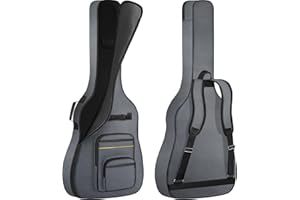 ANILD Bass Guitar Bag Gig Bag With Thick Padding Dual Adjustable Shoulder Strap Bass Guitar Case