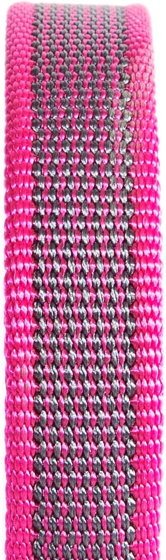 Color & Gray Super-Grip Leash with Handle, 20 mm x 2 m, Pink-Gray - Image 3