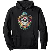 Halloween Sugar Skull Skull Dia De Los Muertos Calavera Pullover Hoodie